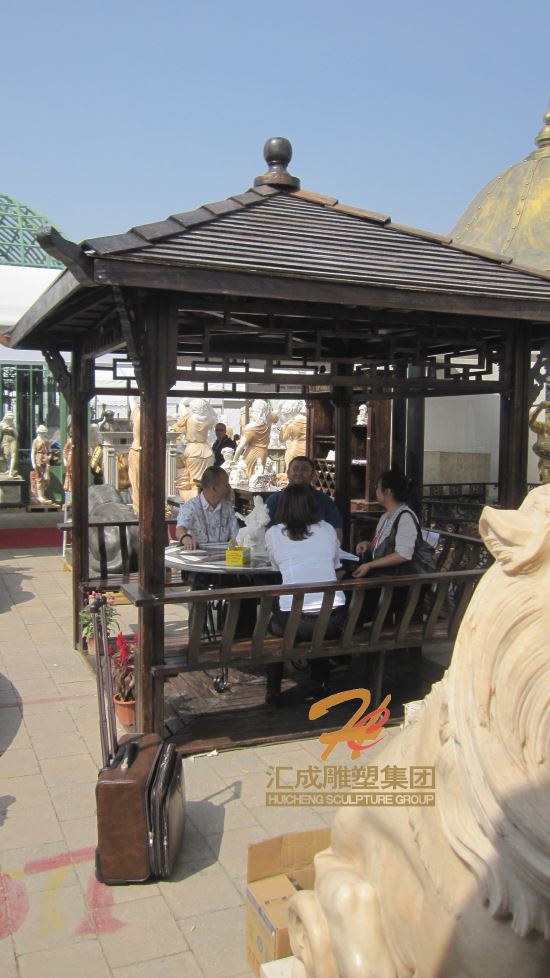 石雕涼亭